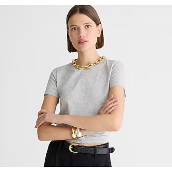 J Crew 100% Peruvian Pima Cotton Crew Neck T-shirt Slim Fit Women's Size XS - Picture 9 of 9